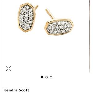14K Gold Kendra Scott Diamond Marisa Earrings